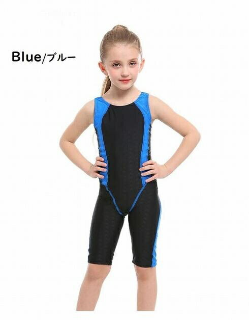 Rakuten - 【送料無料】子供スクール水着　水泳教室練習用　スクール用水着　女の子ワンピース水着　夏用女の子水着　ビーチ用品 海水浴 水遊び 　キッズ水着　ローズ　ブルー　ガールズ スクール競泳水着 速乾撥水 　プール 夏用女の子水着　 3XS　2XS　XS　S　M