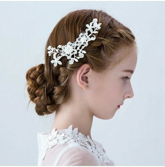 子供髪飾り 花 リーフ パール 　小花モチーフ 　カチューシャ　 ウエディング ヘッドドレス フラワーティアラ 　女の子用　髪飾り 子供 ピアノ発表会　 ヘアアクセサリー 結婚式　 入学式 卒業式　コンクール パーティー　女の子用小物