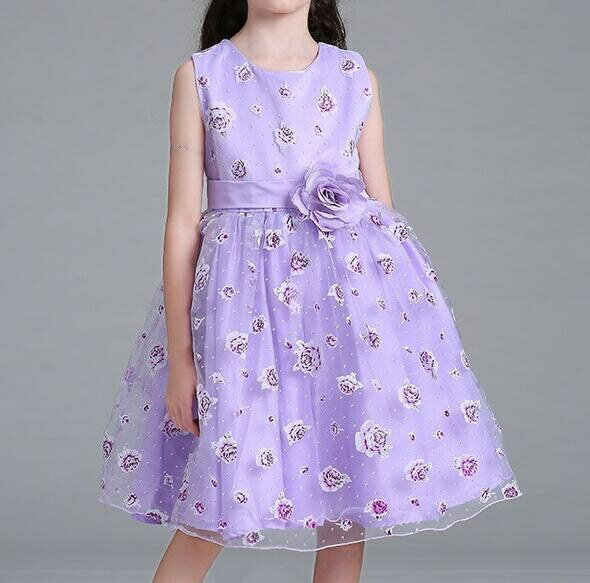 Rakuten - 子供ドレス　ピアノ発表会ドレス　子供フォーマルドレス　フラワーガール　ホワイト　ピンク　ブルー　パープル　女の子ドレス　プリンセスドレス　七五三撮影ドレス　スコンクールドレス　演奏会　お誕生会　結婚式　キッズドレス　100cm ~150cm