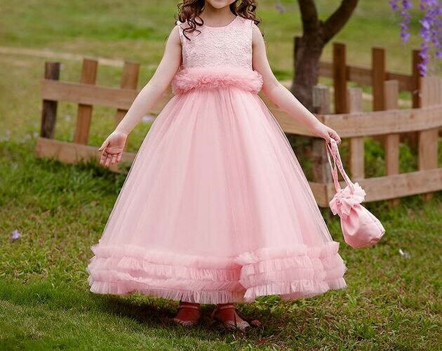 Rakuten - 子供ドレス　ピアノ発表会ドレス　子供フォーマルドレス　フラワーガール　イエロー　ピンク　グリーン　ワインレッド　女の子ドレス　プリンセスドレス　スコンクールドレス　演奏会　お誕生会　キッズドレス　120cm ~170cm