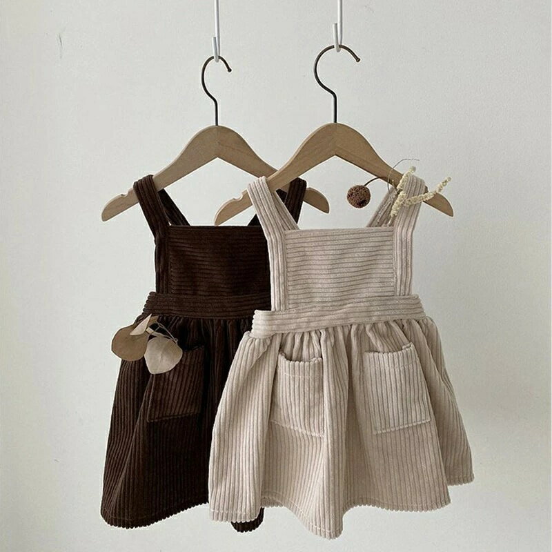 Rakuten - 2カラー　キッズ　コーデュロイワンピース　韓国子供服　70cm〜100cm