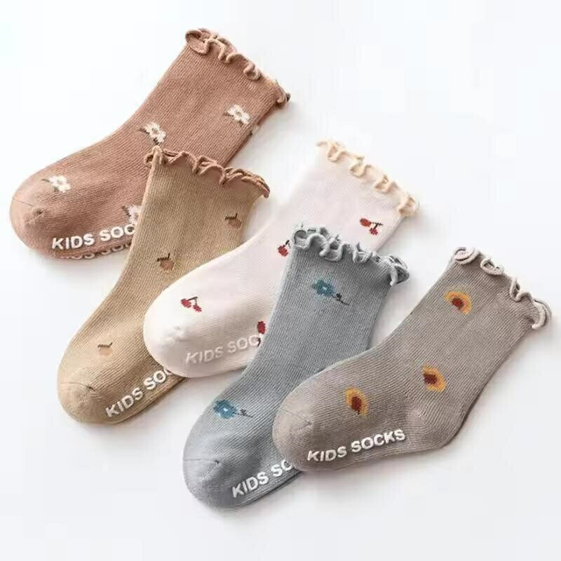 Rakuten - キッズ　フリルソックス5足セット　0歳〜3歳用　韓国子供服