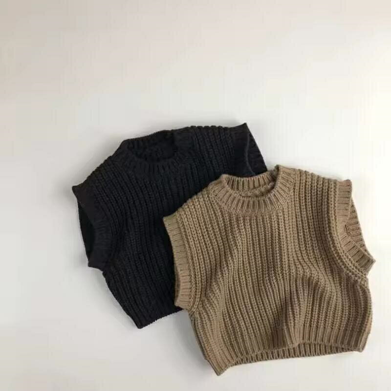 Rakuten - 2カラー　ニットベスト　韓国子供服　80cm〜130cm