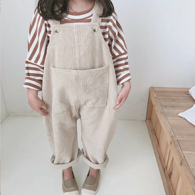 Rakuten - キッズ　コーデュロイオーバーオール　韓国子供服　73cm〜120cm