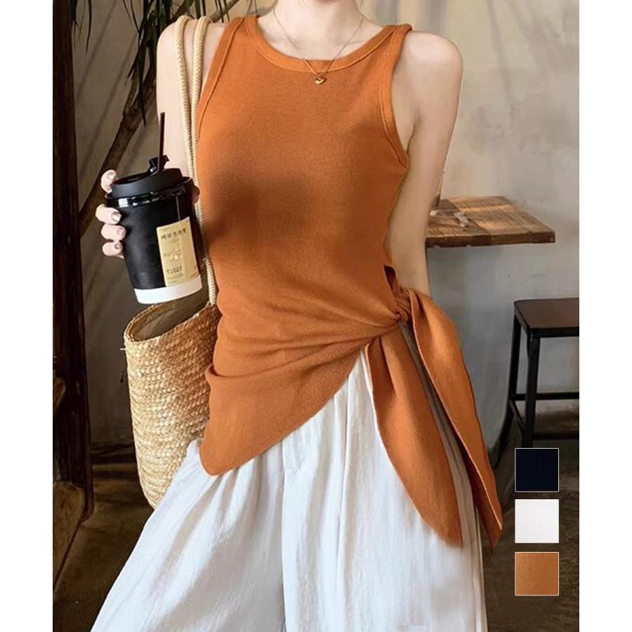 樂天商城 - タンクトップ 韓国風 サイドスリット夏服