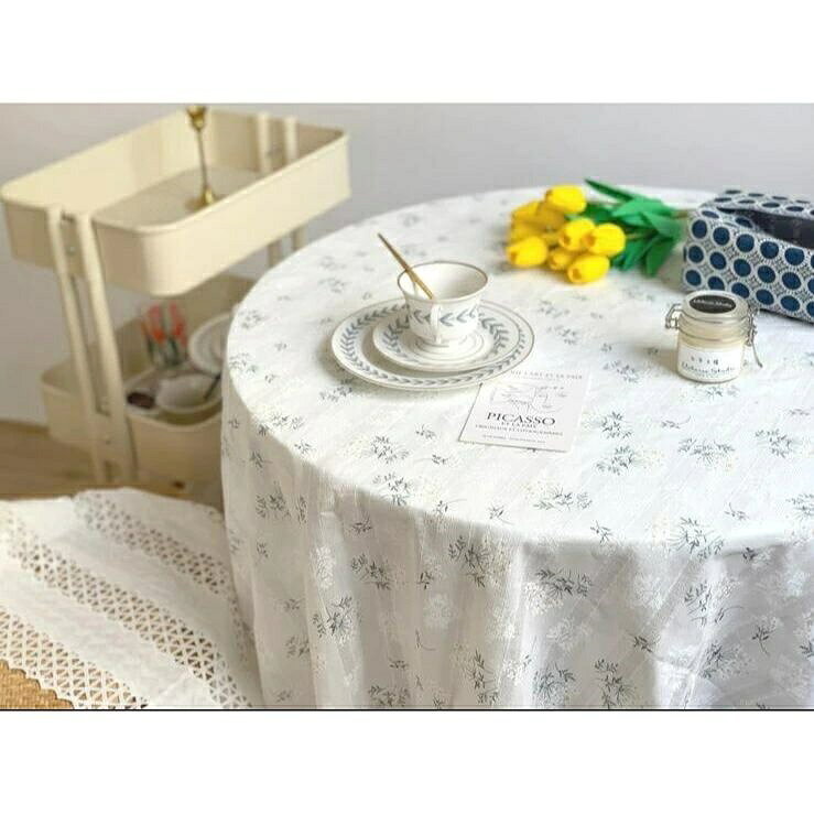 ＼ スーパーセール 最大50％OFF／ テーブルクロス 円形 140×140 クリスマス 背景布 コットン 白 撮影 背景 インスタ映え 花柄 撮影 おうちスタジオ おうちフォト 韓国風 インスタ映え スクリーン カメラ撮影 動画 ハーフ バースデー ニューボンフォト 誕生日 記念 出産祝