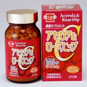 健康フーズ　アセロラ＆ローズヒップ　250mg×240粒【桜満開企画0402】