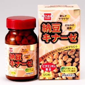 健康フーズ　納豆キナーゼ　250mg×120粒