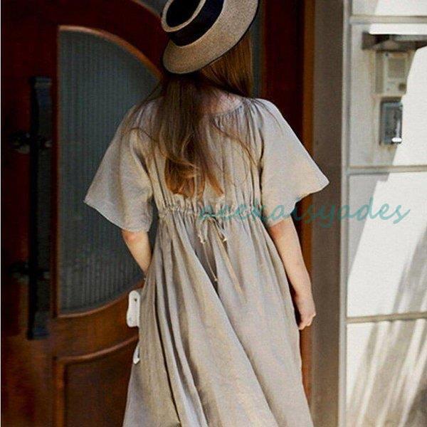 Allegra K ワンピース サンドレス シフォ ン 花柄 ラップ Vネック ベルト付き フリル ミディドレス ノースリーブ ハイローヘム レディース ブルー XL