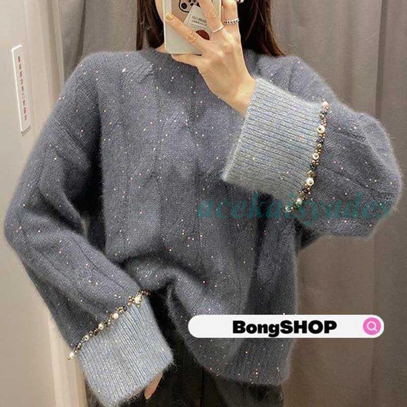 ニットセーターレディース2色秋冬4...