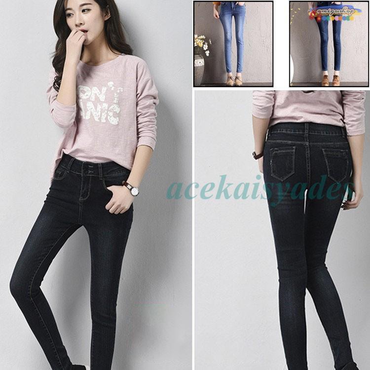 レディースジーンズ 春夏秋冬 レディース スキニー 無地 デニムパンツ ジーンズ オールシーズン デニム Gパン パンツ ボトムス スリム