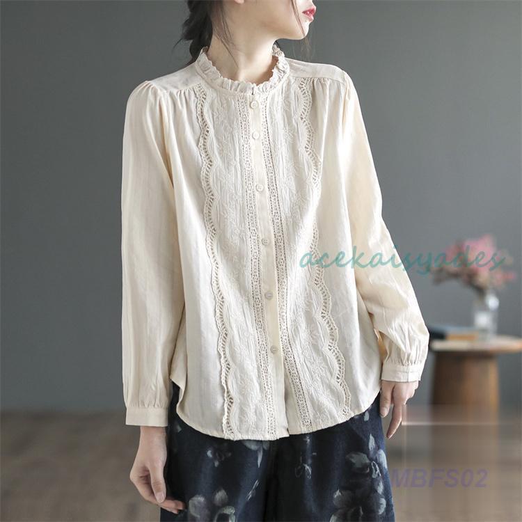 ブラウスレディースきれいめ40代春...