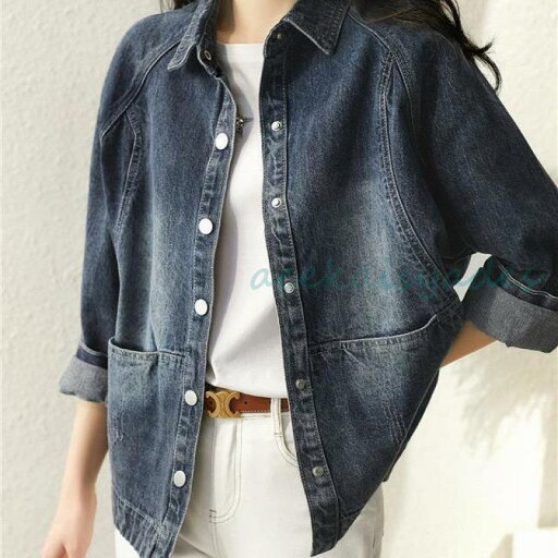 デニムジャケット レディース 40代 秋服 ショート丈ジャケット 大きめ デニムGジャン デニムコート 春コート カジュアル 韓国風 40代アウター オシャレ大人 50代 デニムジャケット レディース 40代 秋服 ショート丈ジャケット 大きめ デニムGジャン デニムコート 春コート カジュアル 韓国風 40代アウター オシャレ大人 50代