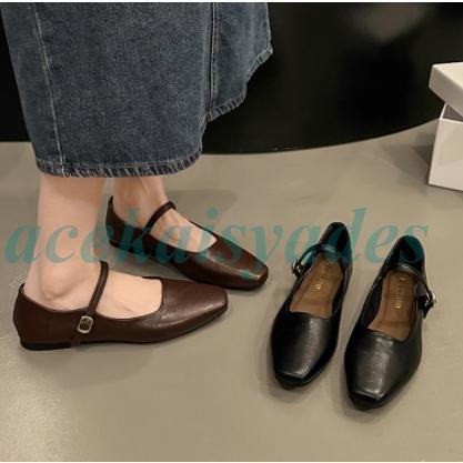 パンプス レディース シューズ ローヒール ぺたんこ フラット シンプル 痛くない 履きやすい カジュア..