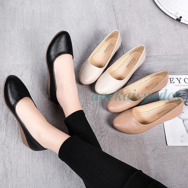 走れるパンプスバレエシューズウエッ...