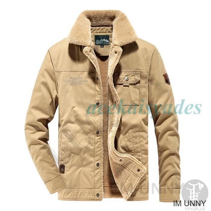 ミリタリージャケット メンズ 裏起毛 デッキジャケット ジャケット 裏ボア ブルゾン ジャンバー 陸軍 襟ボア 登山 秋冬 コート 防寒