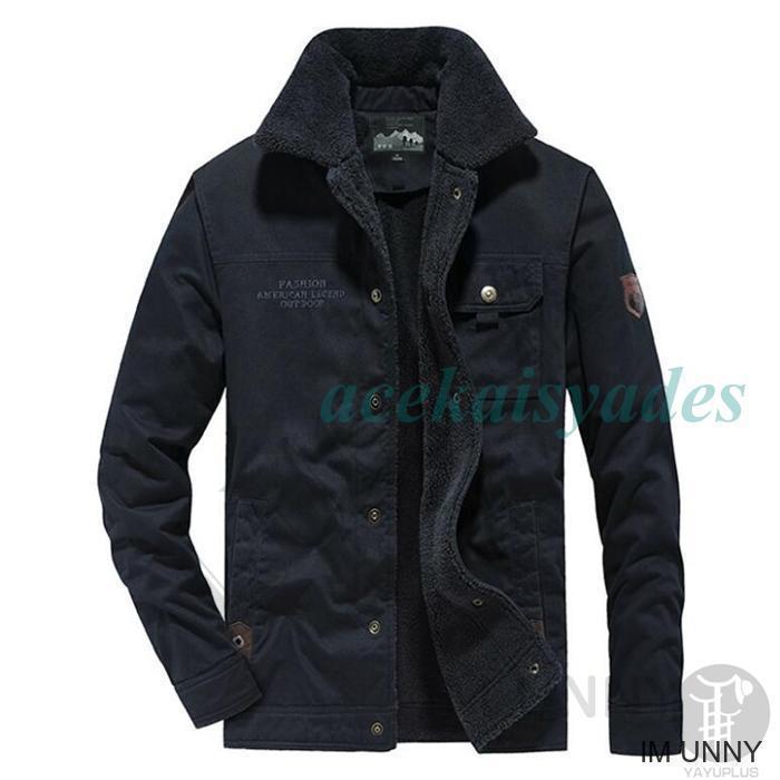 ミリタリージャケット メンズ 裏起毛 デッキジャケット ジャケット 裏ボア ブルゾン ジャンバー 陸軍 襟ボア 登山 秋冬 コート 防寒