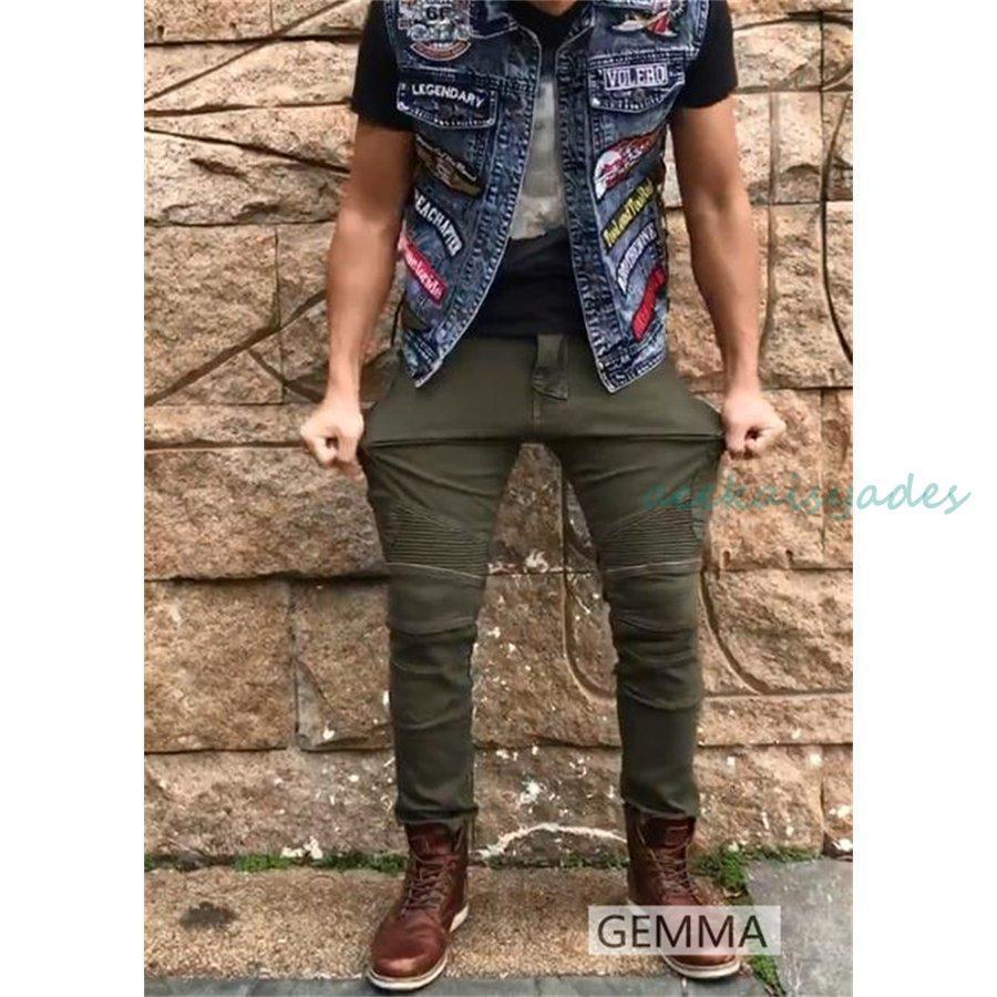 バイクパンツ メンズ デニムパンツ カーゴパンツ バイクウェア 膝パッド付き プロテクター付き バイクジーンズ 耐磨 ライダースパンツ XS?4XL