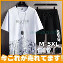 メンズセットアップ 上下セット 半袖 ズボン トップス ハーフパンツ ボトムス セットアップ 接触冷感 涼しい 肌触り 夏用 セットアップ ルームウェア父の日