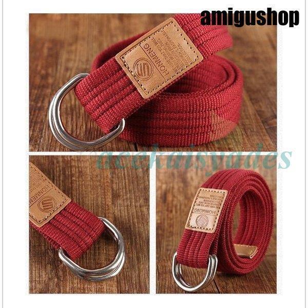 ベルト メンズ おしゃれ リングベルト 帆布 チノパン デニム シンプル ジーンズ カジュアル 黒 秋 春 40代 50代