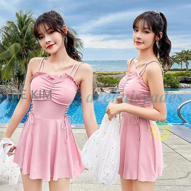 水着 レディース 体型カバー 水着ワンピース型 サロベット水着 黒 ショットパンツ 小胸バンドゥ 40代 オシャレ韓国風 スイムウェア ママ水着 学生