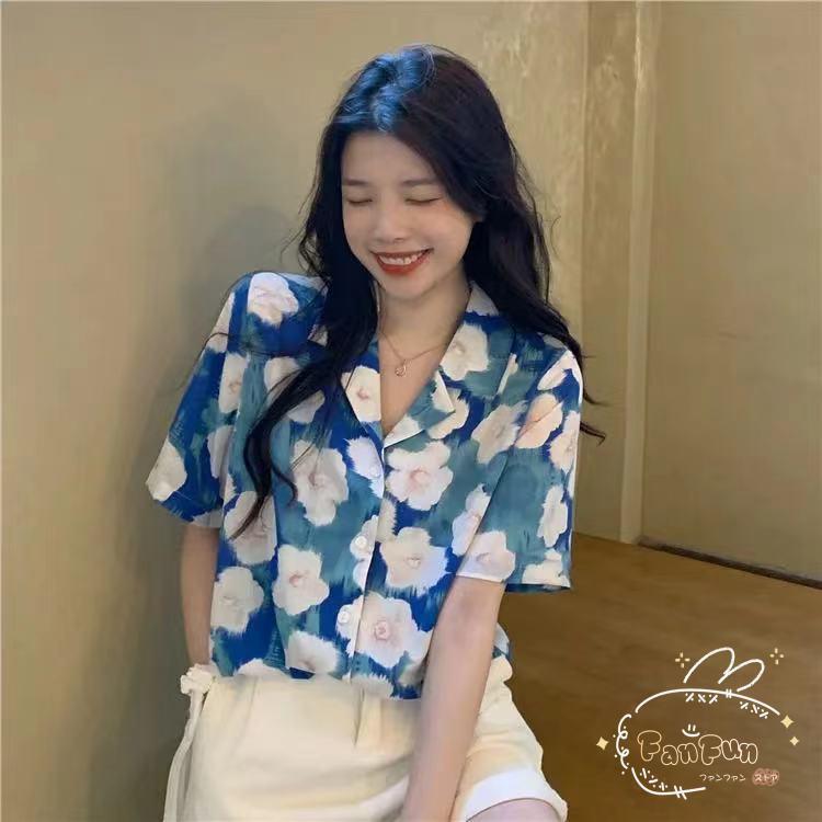 アロハシャツ レディース トップス 夏 シャツ ブラウス 総柄 シンプル 開襟 ハワイシャツ 日焼け止め服 半袖 花柄 薄手 ゆったり ビーチ リゾー