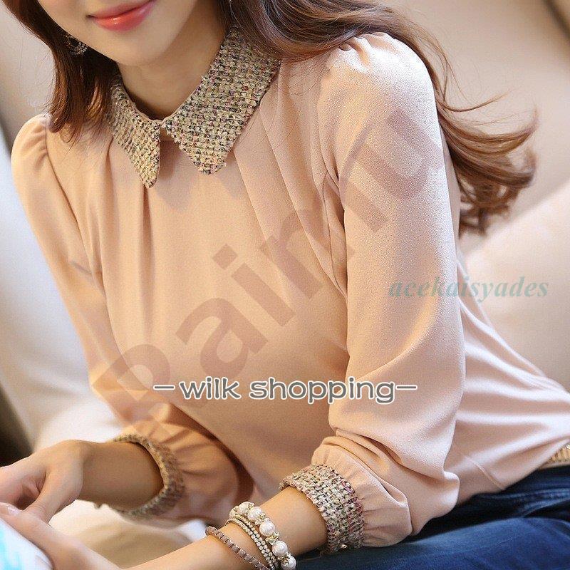 ブラウス レディース 春秋 シフォンシャツ ブラウス 白 長袖 オシャレブラウス オフィス 韓国風 ブラウス トップス 通勤 OL 着痩せ オシャレ 大人 上品 3色