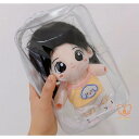 ぬいぐるみポーチ 20cm 推し活 ぬいぐるみバッグ ビニールバッグ ビニルバッグ クリアバッグ 痛バッグ 透明 クリア ぬいぐるみ ケース