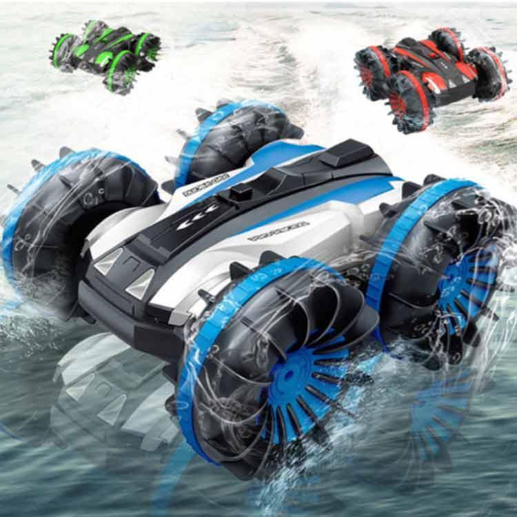 ラジコンカー こども向け スタントカー 水陸両用 オフロード対応 リモコンカー 防水 四輪駆動 両面走行 USB充電式 電動 車おもちゃ 子供 キッズ 3