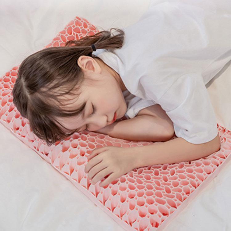 無重力まくら ジェル 枕 子ども マクラ 肩こり 首こり 横向き寝 洗える 体圧分散 首枕 安眠枕 ジェル枕 無重力枕 ハニカム枕 ゲル枕 丸洗い 防 3