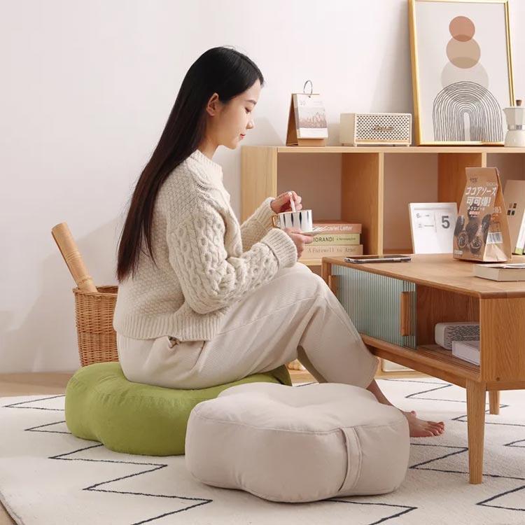 座布団 スツール 座椅子 椅子 キッズ ロースツール 子供用 大人 子供 丸椅子 極厚 クッション 足置き 丸椅子 人暮らし インテリア 床 座る フ 2