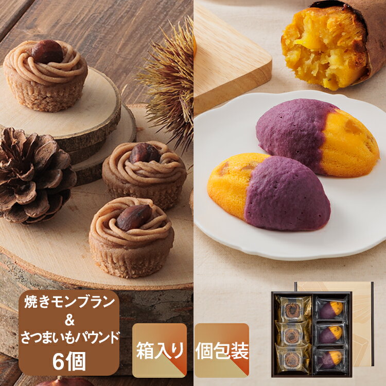 さつまいもとバターのパウンドケーキ＆焼きモンブランのアソート【KEYUCA・DOLCE FELICE公式店】ドルチェフェリーチェ ケユカ ギフト 常温 スイーツ 個包装 手土産 焼き菓子 おしゃれ 日持ち お祝い 詰め合わせ ご挨拶 季節のギフト のし対応 差し入れ 菓子折り お年賀のサムネイル