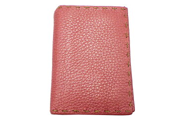 FENDI(フェンディ) カードケース レザー ピンク系 外箱・袋つき 【中古】【人気】【お勧め】.3476