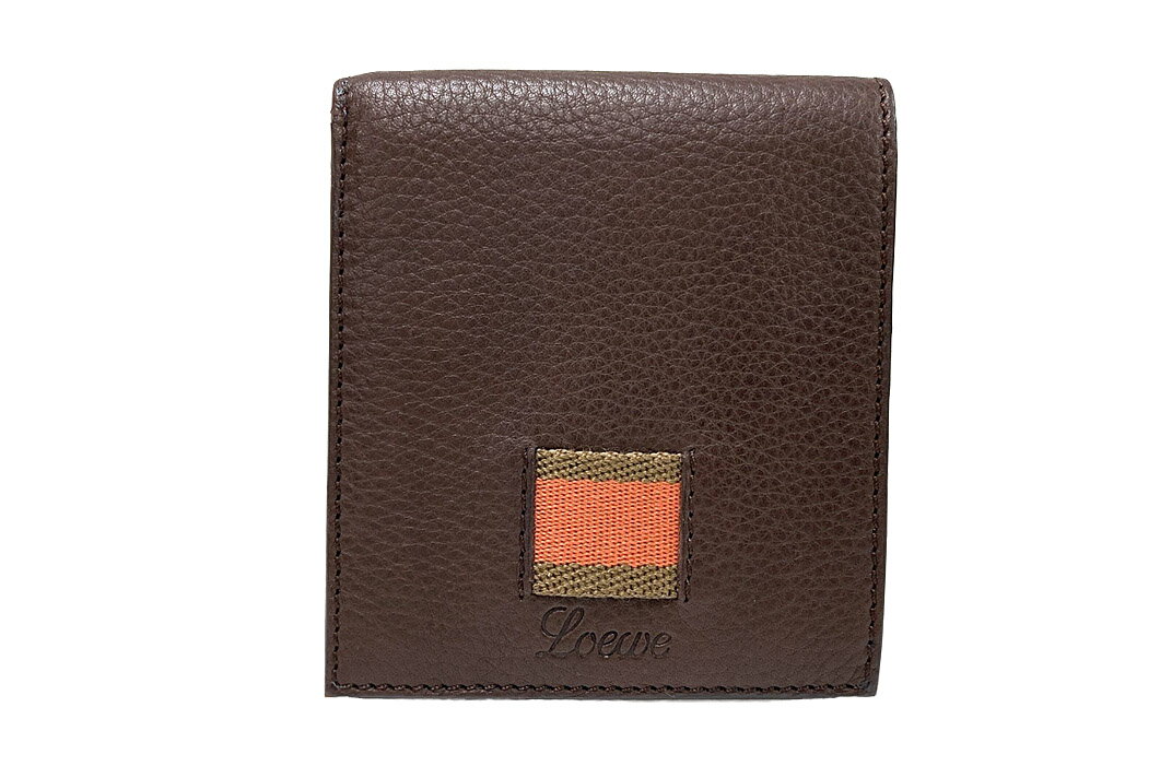 LOEWE 二つ折り財布 ブラウン 財布
