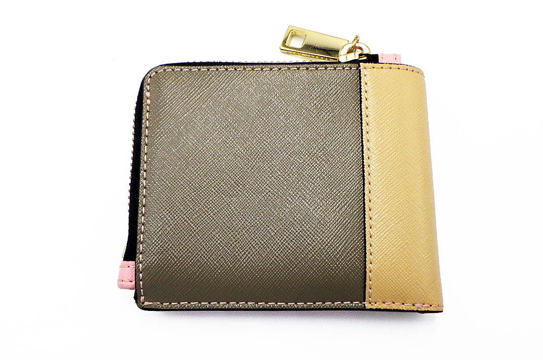 MARC JACOBS【マークジェイコブス】 二つ折り財布　M0014071　ピンクマルチ【中古】【人気】【美品】5928.
