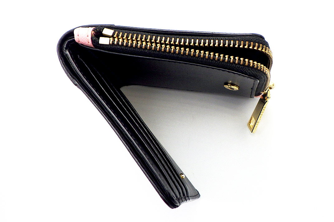 MARC JACOBS【マークジェイコブス】 二つ折り財布　M0014071　ピンクマルチ【中古】【人気】【美品】5928.
