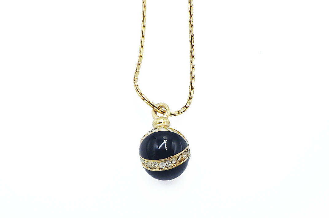 Dior (ディオール)ネックレス ラインストーンボール カラーゴールド 【中古】【人気】【お買い得】1301.