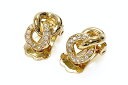 Dior (ディオール)イヤリング ラインストーン ゴールドカラー 【中古】【人気】【美品】.5363.
