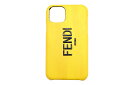 FENDI(フェンディ) iPhoneケース iPhone11Pro バンパーフレーム カーフレザー イエロー 袋付き【中古】【人気】【美品】5445.