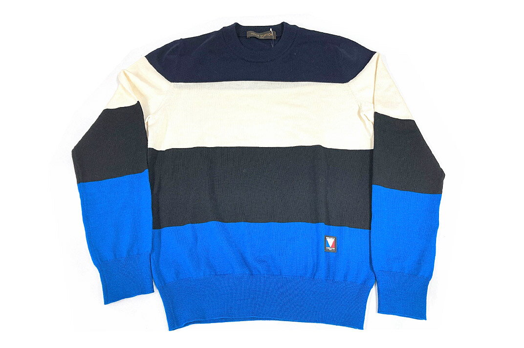 LOUISVUITTON(ルイヴィトン）ニット セーター プルオーバー　長袖　アメリカズカップ 2017 AMERICA’S CUP 記念 　サイズ#M メンズ【中古】【人気】【美品】.7126.