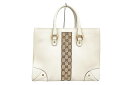 GUCCI(グッチ)GGトートバッグ 120897 レザー/キャンバス ベージュ 袋付き【中古】【人気】【良品】1312.