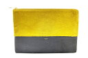 CELINE(セリーヌ)セカンドバッグ クラッチバック レザー/ハラコ バイカラー【中古】【人気】【お買い得良品】.5359.