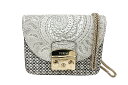 FURLA(フルラ)チェーンショルダーバッグ メトロポリス ミニ クロスボディ 881283 グレージュ 袋付き【中古】【人気】【お買い得良品】6229.