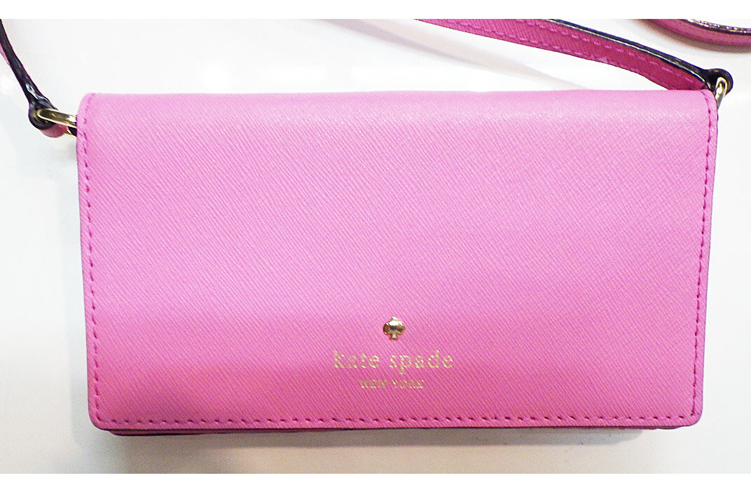 kate spade (ケイトスペード）ショルダーポーチ　ピンク　レザー　【中古】【人気】【お買い得】227.