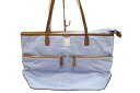 Michael Kors(マイケルコース)トートバッグ ライトブルー×ブラウン ナイロン/レザー【中古】【人気】【未使用品】5811.