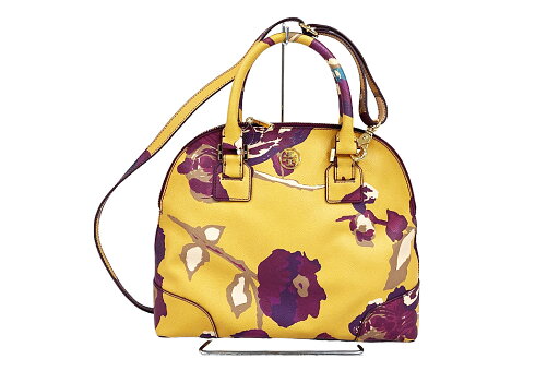 Tory Burch(トリーバーチ)2WAYハンドバッグ フラワー ローズ イエロー ストラップ・袋付き【中古】【人気】【良品】5511. Tory Burch(トリーバーチ)2WAYハンドバッグ フラワー ローズ イエロー ストラップ・袋付き【中古】【人気】【良品】5511.