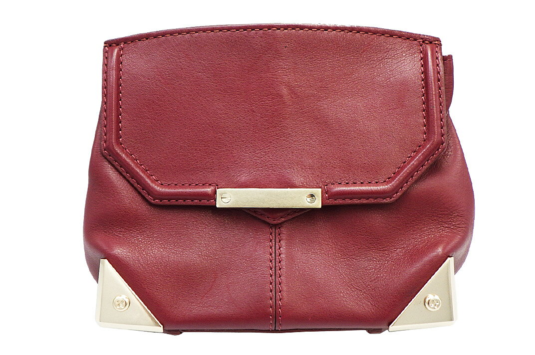 Rakuten - alexanderwang(アレキサンダーワン）2WAYショルダーバック　レザー　ボルドー　袋・ストラップ付き【中古】【人気】【良品】.7364.