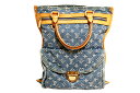 ■LOUISVUITTON(ルイヴィトン）M95018 フラットショッパー デニム モノグラム【中古】【人気】【リペア品】【お買い得】7385.