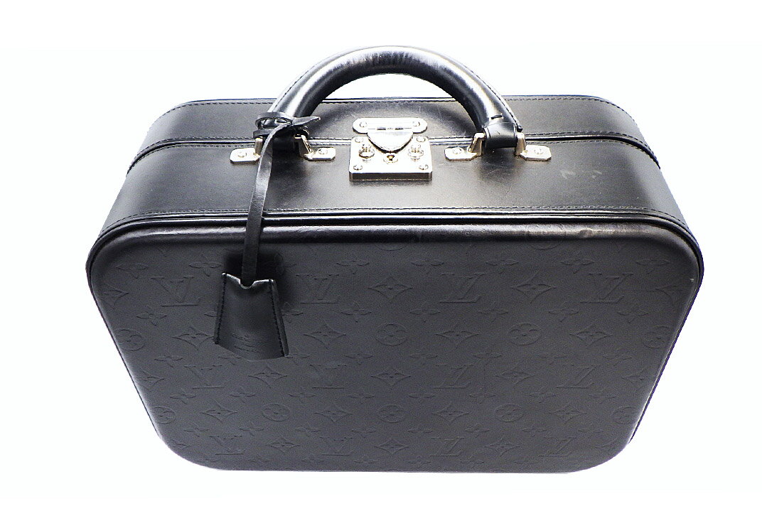 LOUISVUITTON(ルイヴィトン）M92234 モノグラム グラセ ヴァリゼットMM　ハンドアタッシュケース　ノワール　クロシェットキー付き【中古】【人気】【絶版・希少品】【良品】.4001.