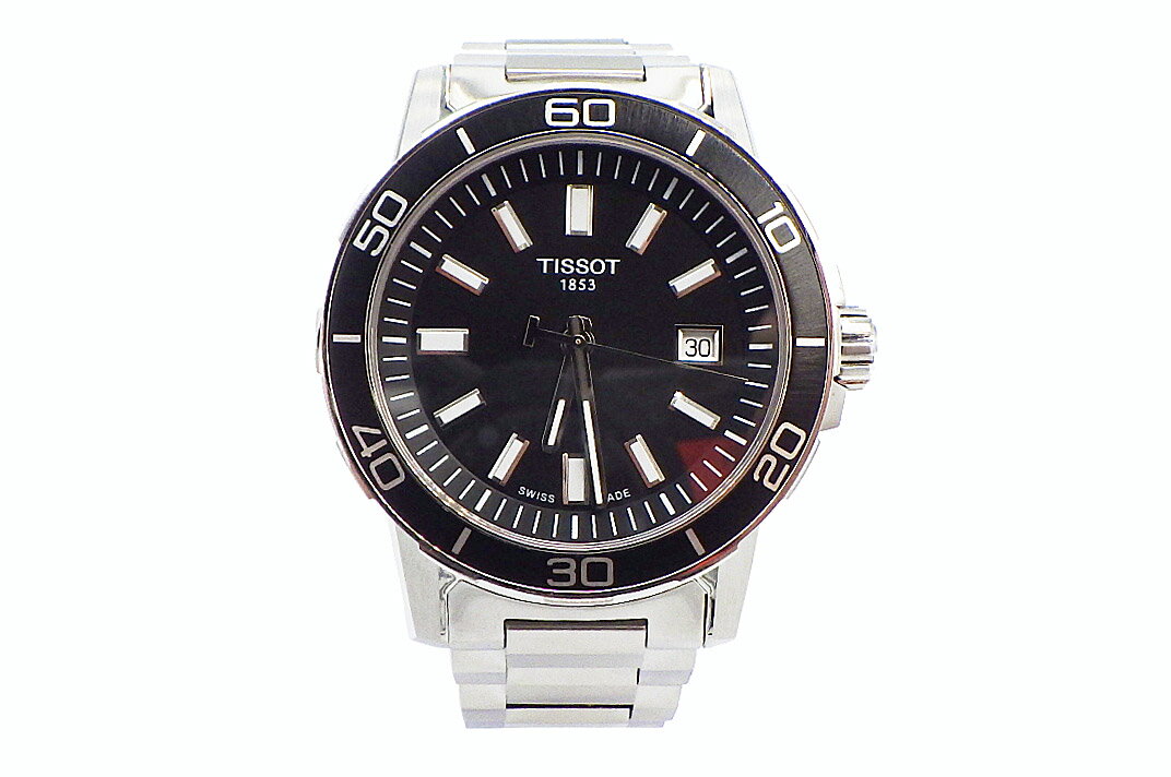 TISSOT(ティソ)T125610A スーパースポーツ デイト クォーツ メンズ フルコマ 外内箱・カード・コマ2付き【中古】【人気】【美品】.4042.